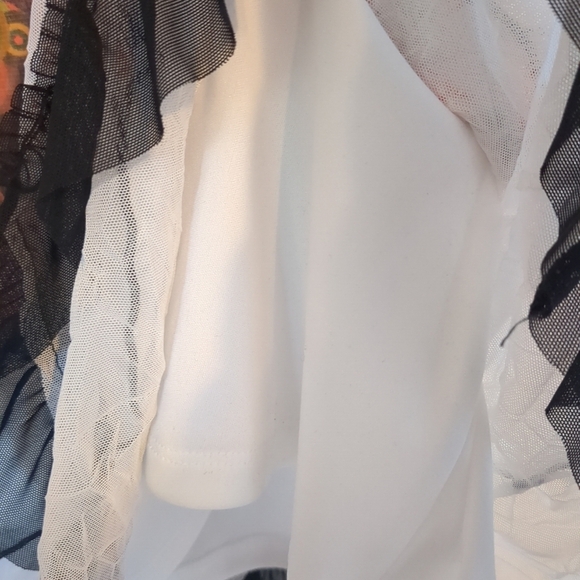 Whimsigoth Dress Women's Size 12 VTG Simon Chang Floral Lined Midi Art Deco - Picture 6 of 6